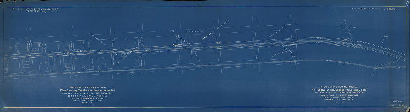 Plan, Philadelphia & Reading Railway. Plan showing tracks and properties on the Philadelphia & Chester Branch, prior to Dec. 11, 1917: Date or ordinance authorizing additional tracks. Station 0 - Grays Ferry Phila. Chief Engineer's Office. P-2028, Dec. 11, 1917. 6 sheets, Sheet No. 4 [Subsidiary title: Philadelphia, Wilmington & Baltimore R.R. (Chester Branch). 40th Ward, City of Philadelphia]