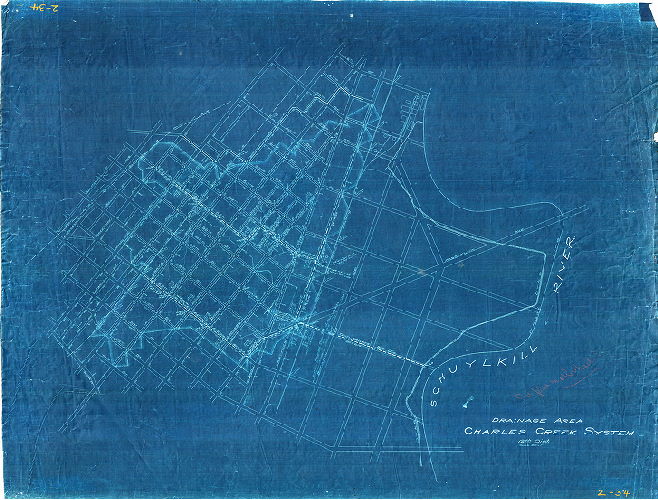 Plan, Drainage area, Charles Creek System, 12th Dist. 