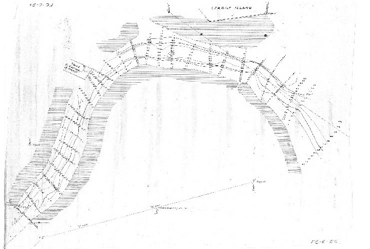 Plan, [No title. Schuylkill River soundings at its confluence with the Delaware River]