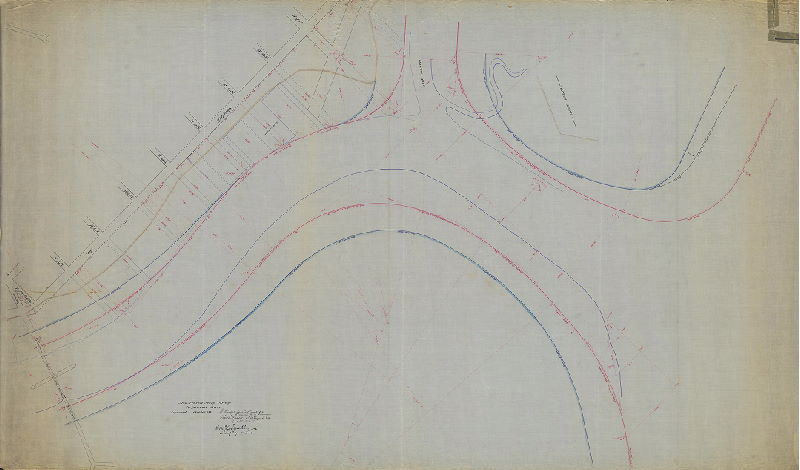 Plan, [Schuylkill River] From Penrose Ferry Bridge to Delaware River. Approved October 1883. G. Weitzel, Lieut. Cdr. Of Engrs U.S.A., Chairman, Advis. Commission; Thos. L. Casey, 1st Lt. Engr U.S.A., Secty. To Adv. Commission. Samuel L. Smedley, Chief Engr. & Sur. 