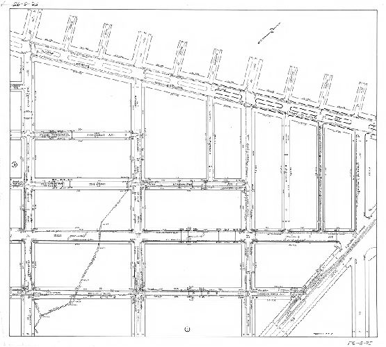 Plan, Sheet No. 2. [Plans showing existing surface drainage of a portion of the Eastwick Section. Made for the use of the Bureau of Highways. Fortieth Ward Phila.] 