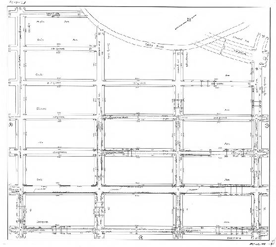 Plan, Sheet No. 3. [Plans showing existing surface drainage of a portion of the Eastwick Section. Made for the use of the Bureau of Highways. Fortieth Ward Phila.] 