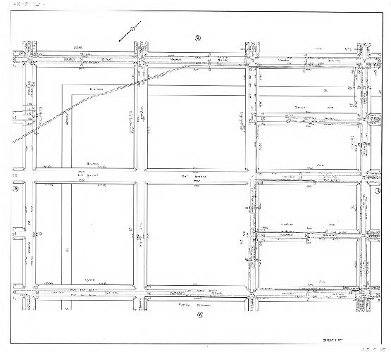 Plan, Sheet No. 7. [Plans showing existing surface drainage of a portion of the Eastwick Section. Made for the use of the Bureau of Highways. Fortieth Ward Phila.] 