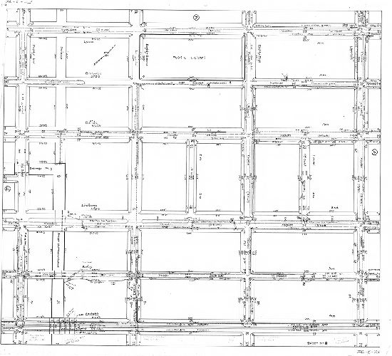 Plan, Sheet No. 8. [Plans showing existing surface drainage of a portion of the Eastwick Section. Made for the use of the Bureau of Highways. Fortieth Ward Phila.]