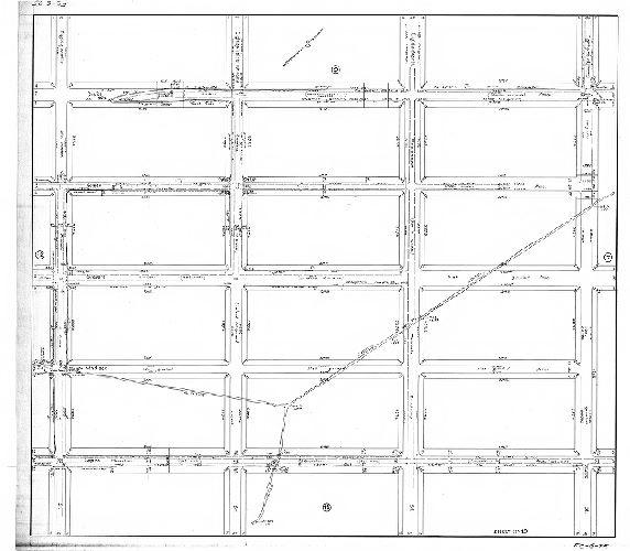 Plan, Sheet No. 10. [Plans showing existing surface drainage of a portion of the Eastwick Section. Made for the use of the Bureau of Highways. Fortieth Ward Phila.]