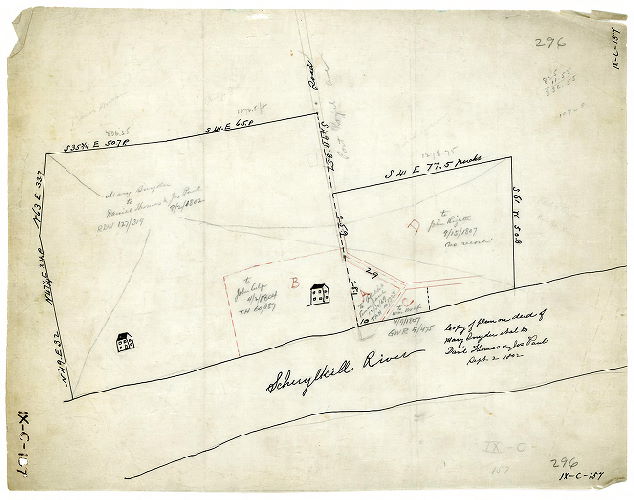 Plan, Copy of plan on deed of Mary Snyder et al to Dan'l Thomas and Jos. Paul. Sept. 2, 1802. 