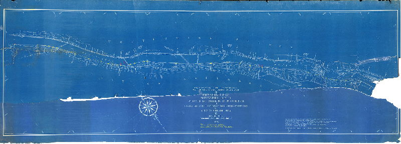 Plan (adjusted), Commonwealth of Pennsylvania, Water and Power Resources board. Channel lines, Schuylkill River, Wissahickon Creek to Flat Rock Dam in Lower Merion Township, Montgomery County and City of Philadelphia