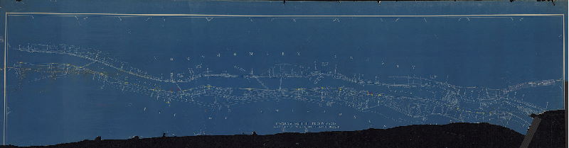 Plan, Commonwealth of Pennsylvania, Water and Power Resources board. Channel lines, Schuylkill River, Wissahickon Creek to Flat Rock Dam in Lower Merion Township, Montgomery County and City of Philadelphia