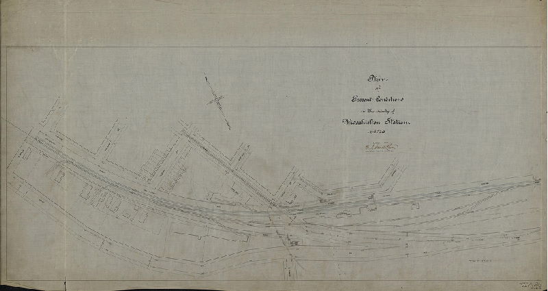 Plan, Plan of present condition of Wissahickon Station, 21st Ward.
