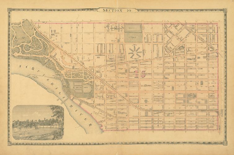 Section 10, Smedley's Atlas of the City of Philadelphia