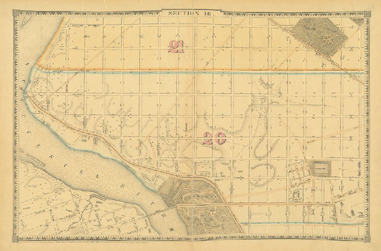Section 16, Smedley's Atlas of the City of Philadelphia