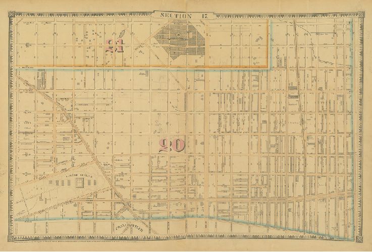 Section 17, Smedley's Atlas of the City of Philadelphia