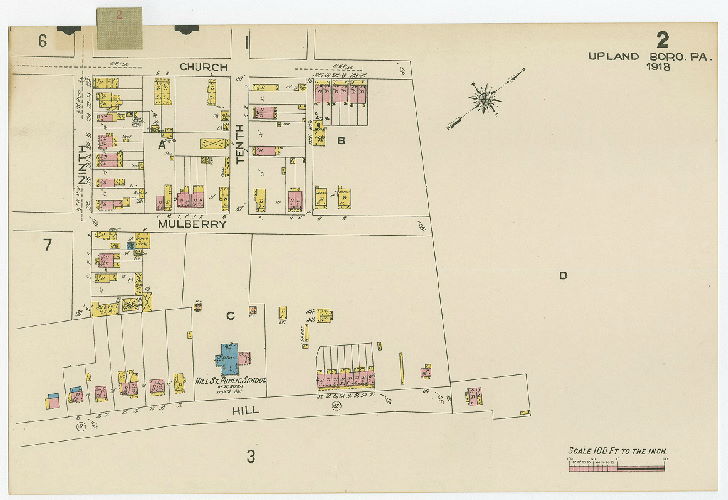 Card 2, Upland Boro, Pa., Delaware County.