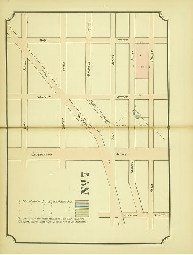 Plate 7, Maps Illustrating the Partition of the Fair Hill Estate