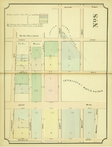 Plate 8, Maps Illustrating the Partition of the Fair Hill Estate
