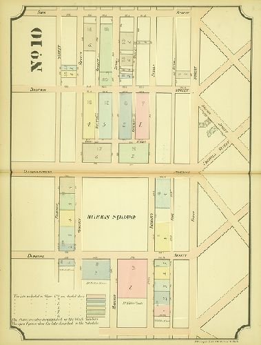 Plate 10, Maps Illustrating the Partition of the Fair Hill Estate