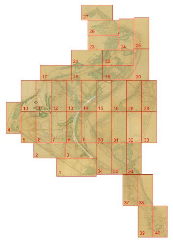 Section Index, Topographical Plan of Fairmount Park