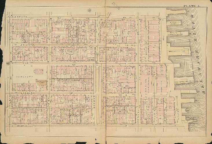 Plate A, Atlas of the City of Philadelphia, 1885
