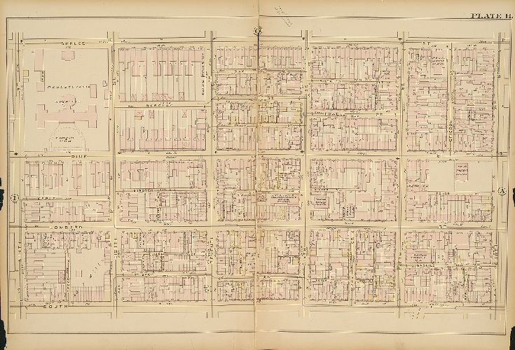 Plate H, Atlas of the City of Philadelphia, 1885