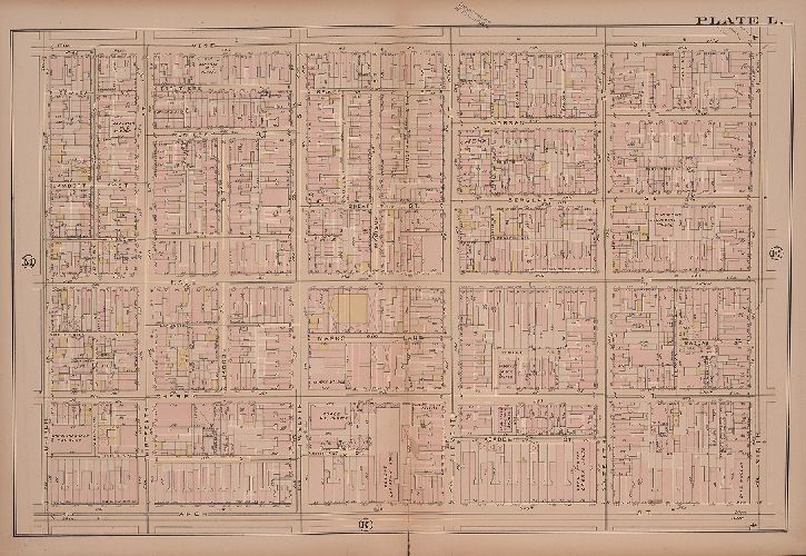 Plate L, Atlas of the City of Philadelphia, 1885