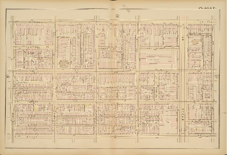 Plate P, Atlas of the City of Philadelphia, 1885