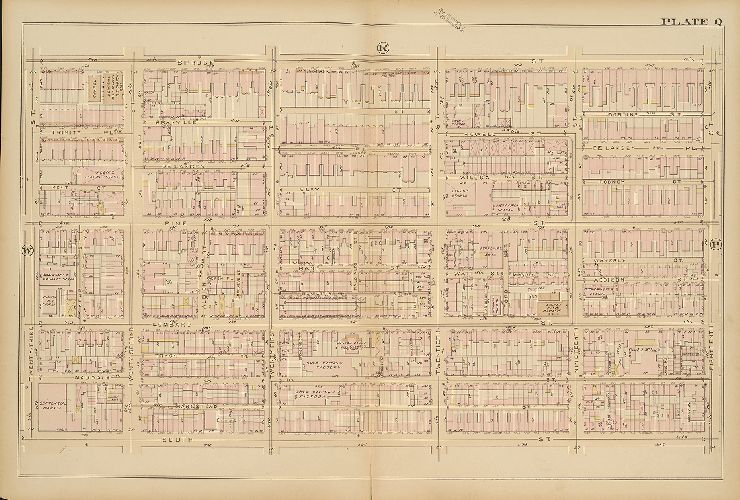 Plate Q, Atlas of the City of Philadelphia, 1885