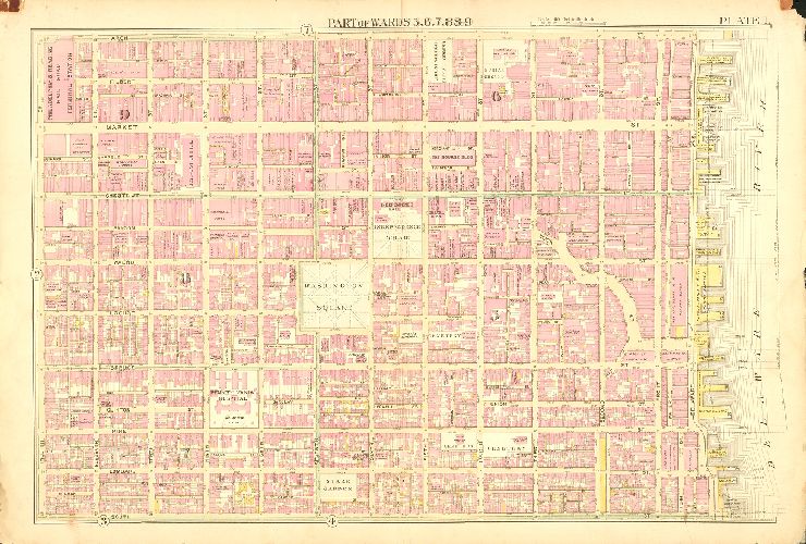 Plate 1, Atlas of the City of Philadelphia
