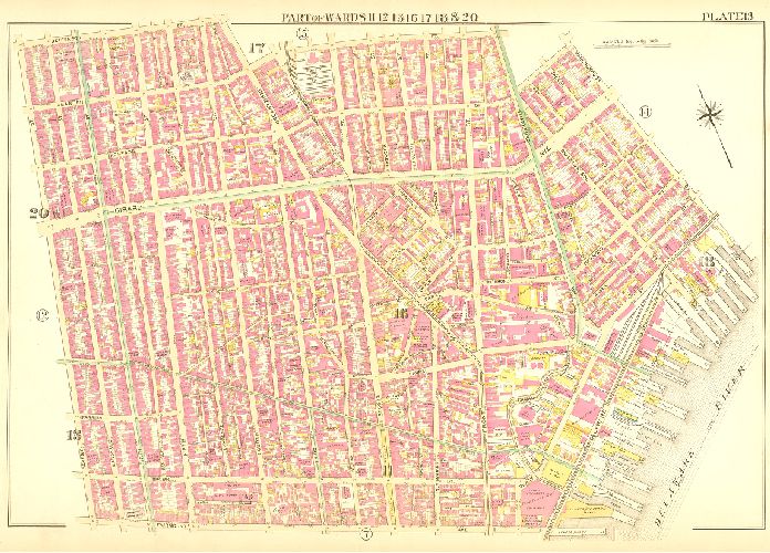 Plate 13, Atlas of the City of Philadelphia