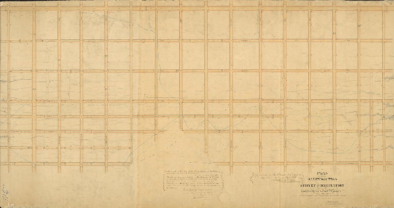 Plan, Plan of the Sixth Section of the survey and regulation of the Twenty-first Ward of the City of Philadelphia. [Ordinance Aug. 15, 1855; approved April 11, 1859; confirmed by Court June 20, 1859], 1859