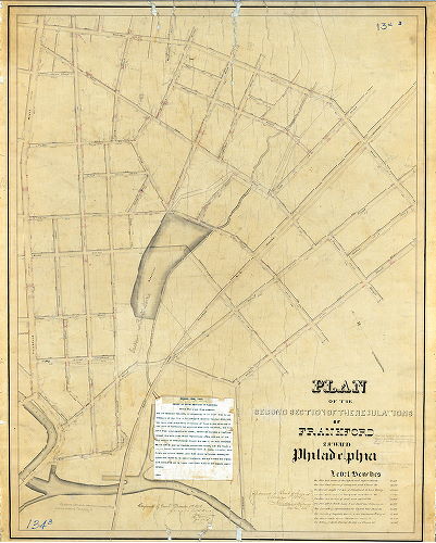 Plan (alternate image), Plan of the Second Section of the regulations of Frankford, 23d Ward Philadelphia. , 1858