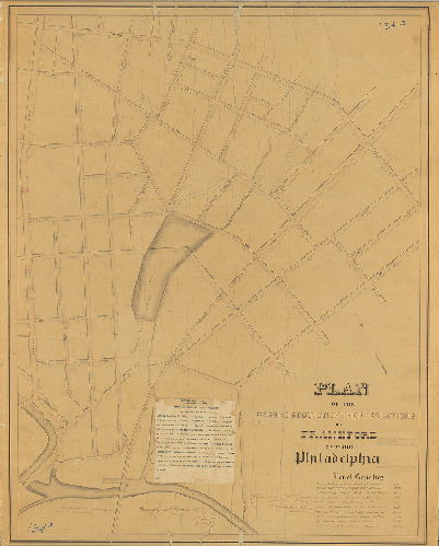 Plan, Plan of the Second Section of the regulations of Frankford, 23d Ward Philadelphia. , 1858