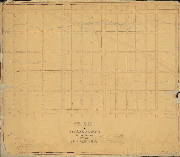 Plan, Plan of regulations of the Second Section of the 23d Ward Philadelphia. [Approved Jan. 8, 1860; confirmed by Court May 10, 1863], 1860