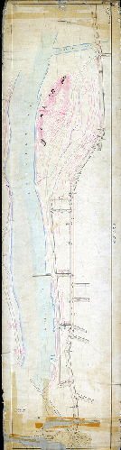 Plan (alternate image), Plan of the lines and grades of Ridge Avenue [Resolution June 24, 1871; confirmed March 17, 1873], 1873