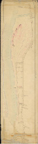Plan, Plan of the lines and grades of Ridge Avenue [Resolution June 24, 1871; confirmed March 17, 1873], 1873