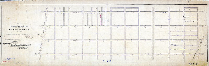 Plan (alternate image), Plan of revision on the lines and grades of part of Plan 164. Wharton to Tasker and 22nd to 33rd Sts. 36th Ward. [Ordinance April 4, 1894; confirmed 1894 and 1913], 1894