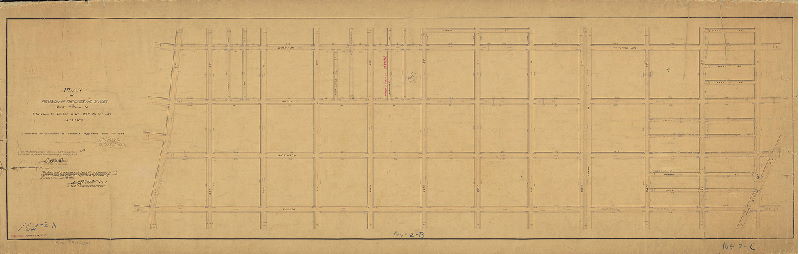 Plan, Plan of revision on the lines and grades of part of Plan 164. Wharton to Tasker and 22nd to 33rd Sts. 36th Ward. [Ordinance April 4, 1894; confirmed 1894 and 1913], 1894