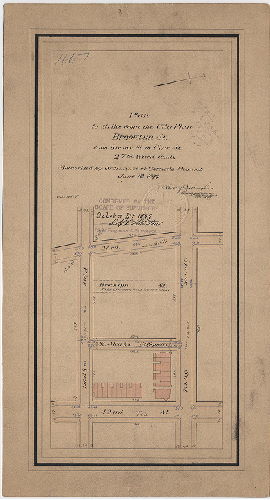 Plan, Plan to strike from the City Plan Brooklyn St. from Spruce St. to Pine St., 27th Ward, Phil'a. [Ordinance June 12, 1899; confirmed Oct. 23, 1899], 1899
