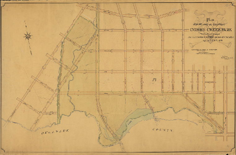 Plan, Plan for placing on City Plan Cobbs Creek Park, Thirty-fourth Ward. [Ordinance July 7, 1908; confirmed May 3, 1909] , 1909