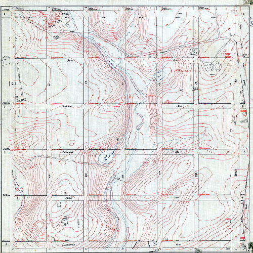 Plan, [No title. Topography on portion of City Plan 178], 1895 ca.