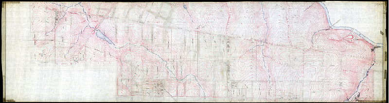 Plan, [No title. Topography of City Plan 198, and parts of Plans 214 and 16. This plan is a contiguous to 185_CP.], 1885 ca.