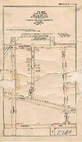 Plan, Plan for placing Wentz Street on the City Plan between Clarkson Ave. and Tabor St. in the 22nd Ward, Phil'a [Ordinance Nov. 17, 1890; survey returned Sept. 19, 1892; confirmed Dec. 19, 1892], 1892