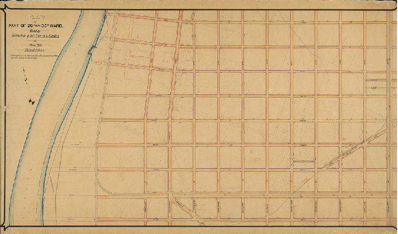 Plan, Plan of part of 26th now 36th Ward showing revision of lines and grades on Plan No. 279 Philadelphia. [Ordinance Dec. 19, 1892; approval date not noted], 1892