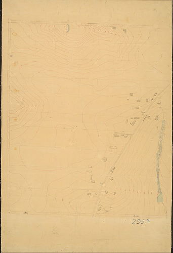 Plan, [No title. Topography and buildings along Ridge Ave. from Ship Lane (Port Royal Ave.) to City Ave. 295-02_MTD and 295-03_MTD are contiguous], 1890 ca.
