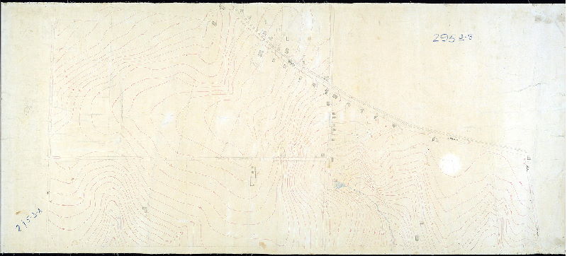 Plan (alternate image), [No title. Topography and buildings along Ridge Ave. from Ship Lane (Port Royal Ave.) to City Ave. 295-02_MTD and 295-03_MTD are contiguous], 1890 ca.