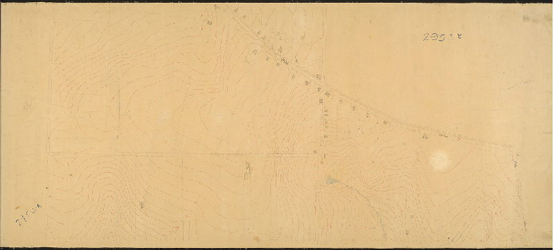 Plan, [No title. Topography and buildings along Ridge Ave. from Ship Lane (Port Royal Ave.) to City Ave. 295-02_MTD and 295-03_MTD are contiguous], 1890 ca.