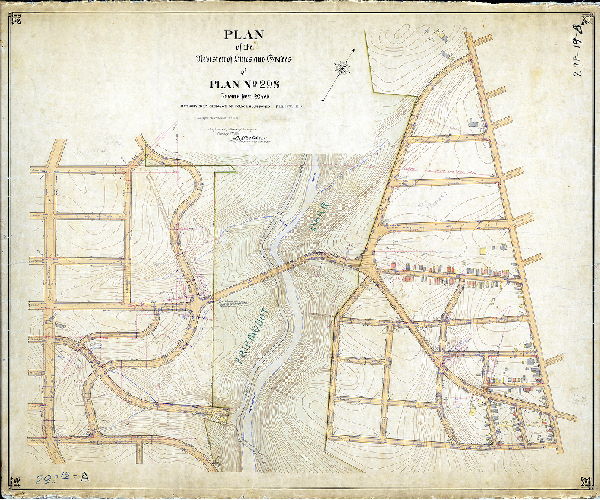 Plan (alternate image), Plan of the revision of lines and grades of Plan No. 298, Twenty-first Ward [Ordinance Feb. 17, 1913; confirmed Feb. 2, 1914], 1914