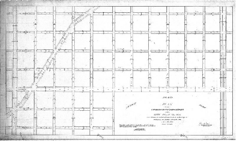 Plan, Plan of the establishment of lines and grades on City Plan No. 300 from Broad St. to 25th St. and from Curtin St. to Hastings St. [Ordinances Jan. 7, 1878, Dec. 28, 1895, and Jan. 17, 1898; confirmed Oct. 19, 1903], 1903