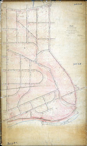 Plan, Plan of the survey and regulation of the Twenty-third Section. Twenty-First Ward Philadelphia [Ordinance April 5, 1876; no confirmation date], 1876 ca.