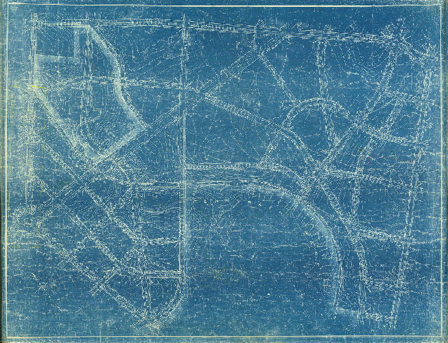 Plan, [No title. Streets around Pennypack Park in City Plan 324, with topography], 1915 ca.