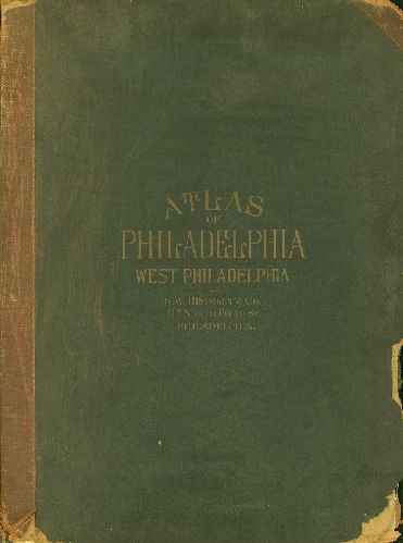 Cover, Atlas of the City of Philadelphia (West Philadelphia), 1918